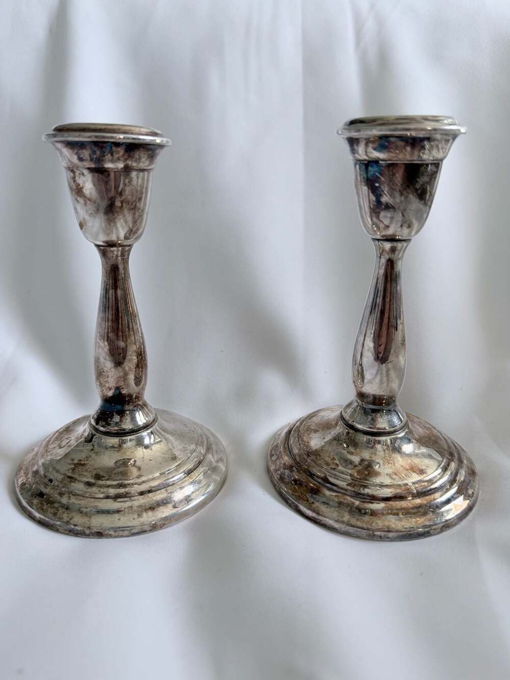 Newport Silverplate Candlestick Holders YB 1639 Pair
